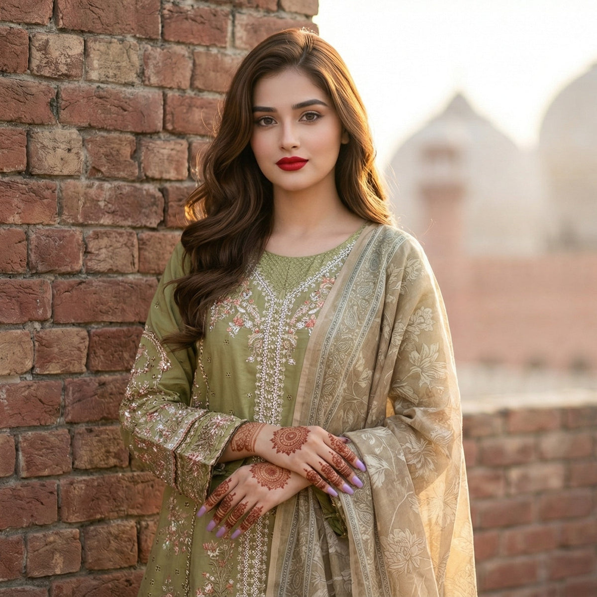 Zeenat-e-Bagh | Embroidered 3-Piece Cotton-Lawn