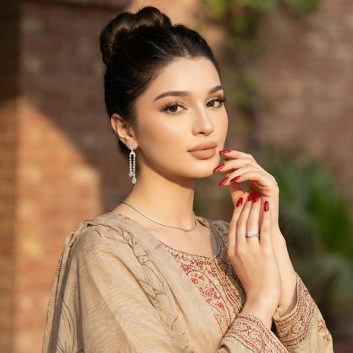 Noor-Jahan | Embroidered 3-Piece Cotton-Lawn