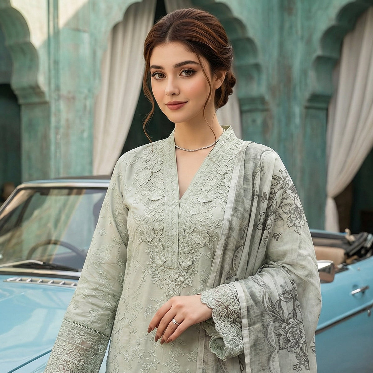 Ishq-e-Yar | Embroidered 3-Piece Cotton-Lawn