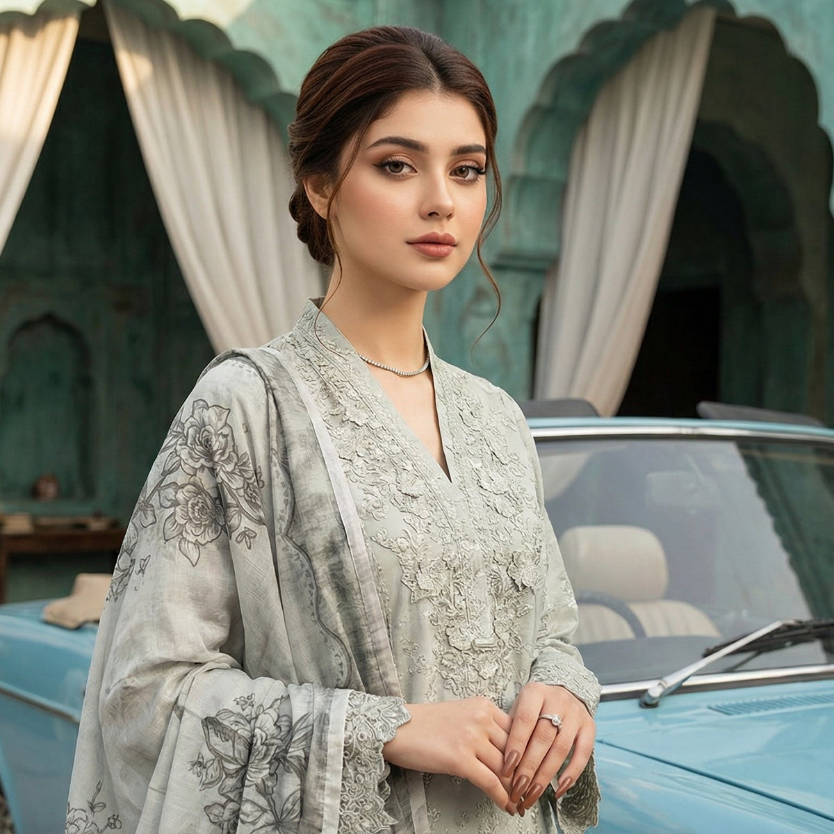 Ishq-e-Yar | Embroidered 3-Piece Cotton-Lawn