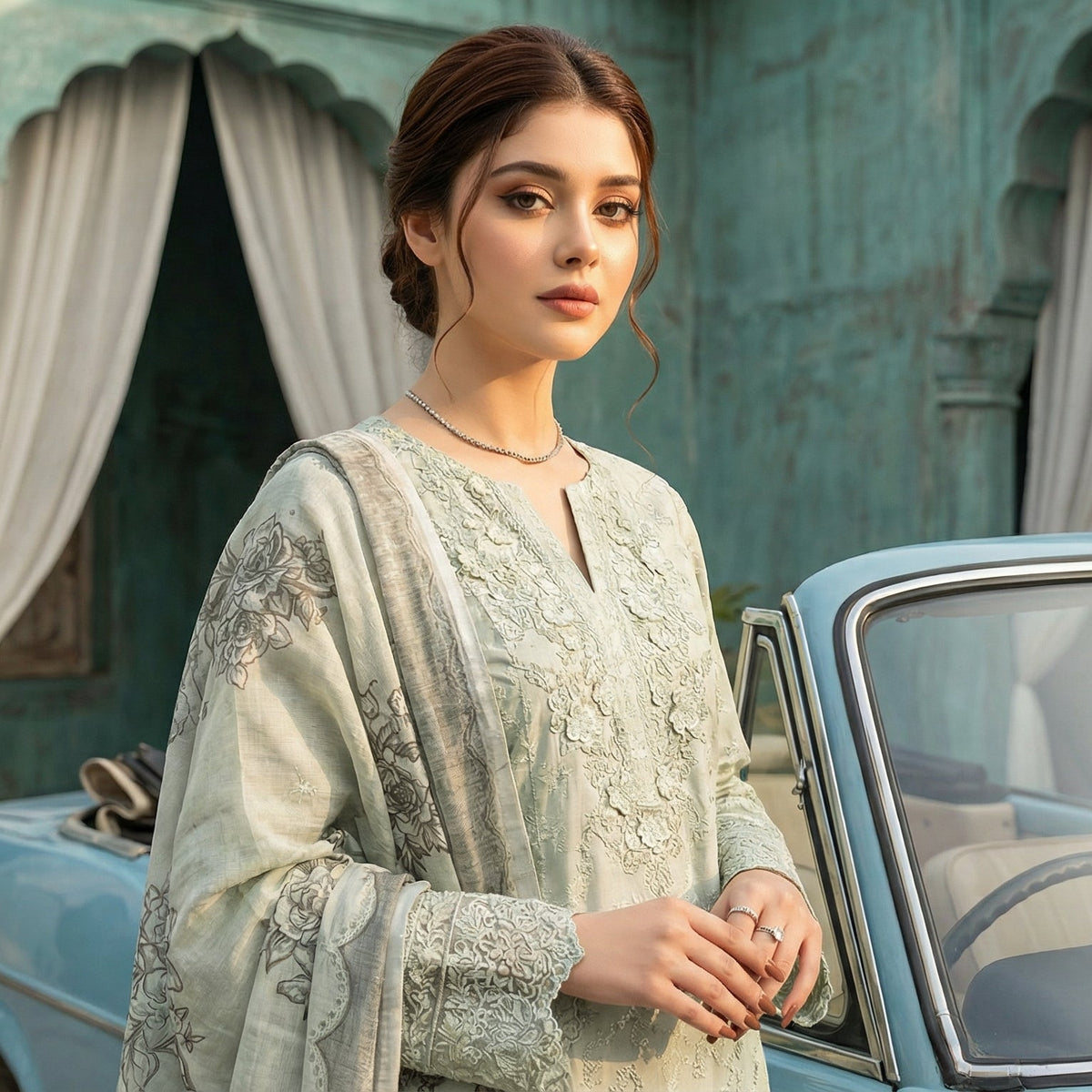 Ishq-e-Yar | Embroidered 3-Piece Cotton-Lawn