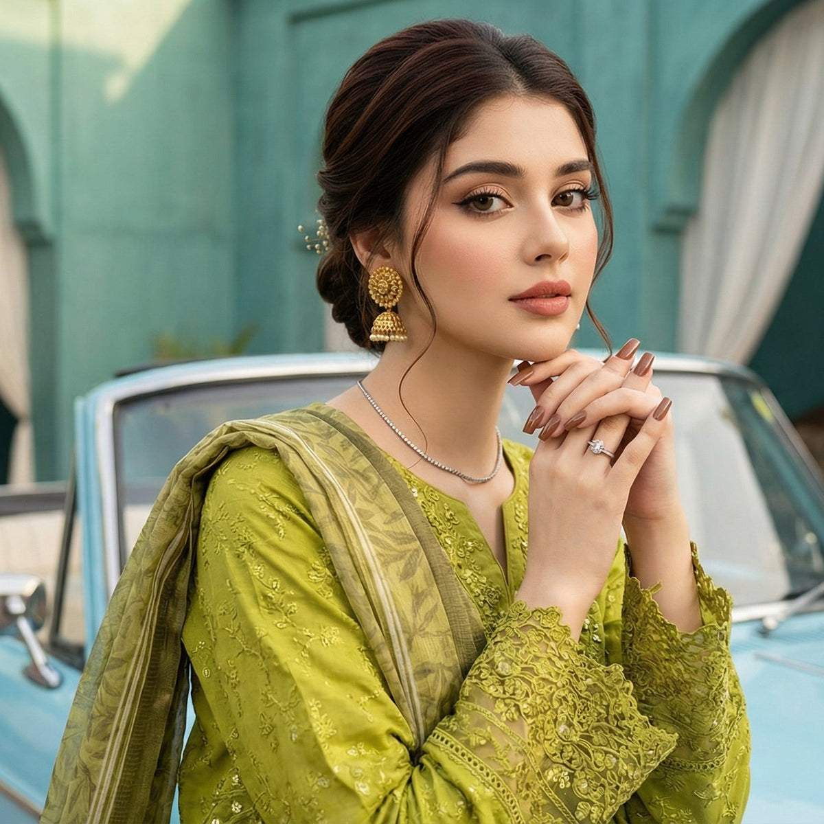 Falak-Naz | Embroidered 3-Piece Cotton-Lawn