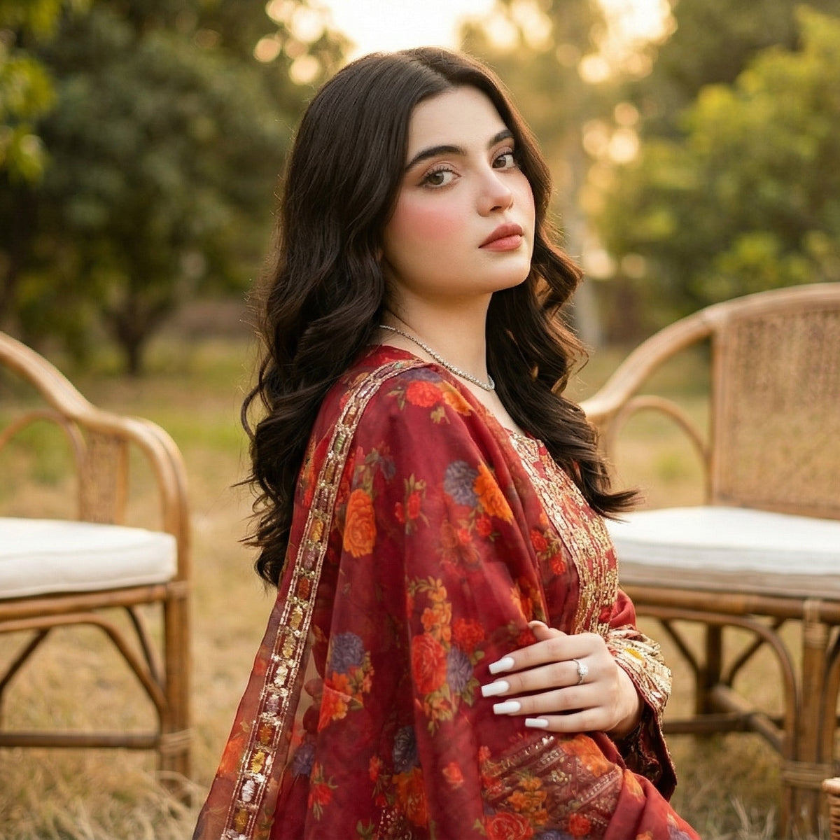 Zari-Afshan | Embroidered 3-Piece Cotton Lawn