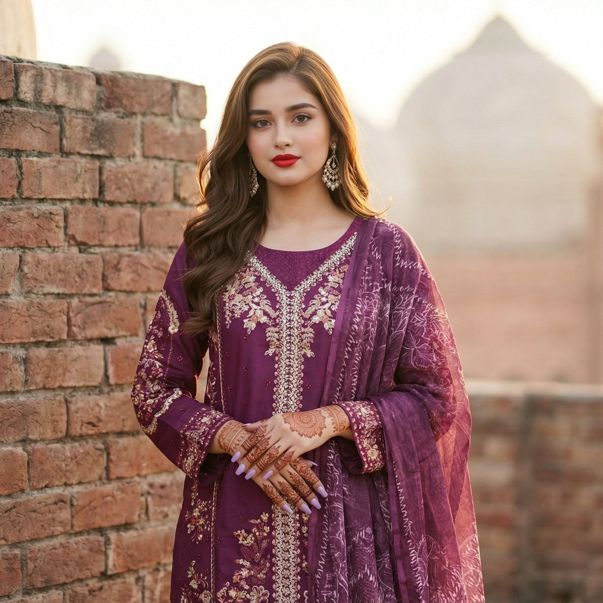 Gul-e-Aab | Embroidered 3-Piece Cotton-Lawn