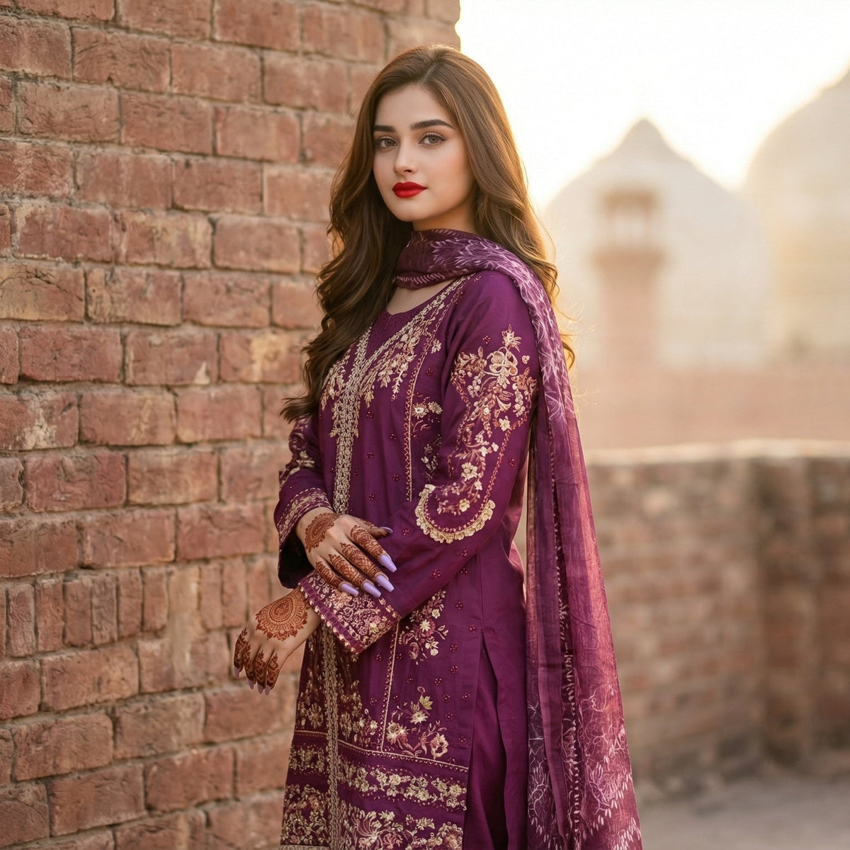 Gul-e-Aab | Embroidered 3-Piece Cotton-Lawn