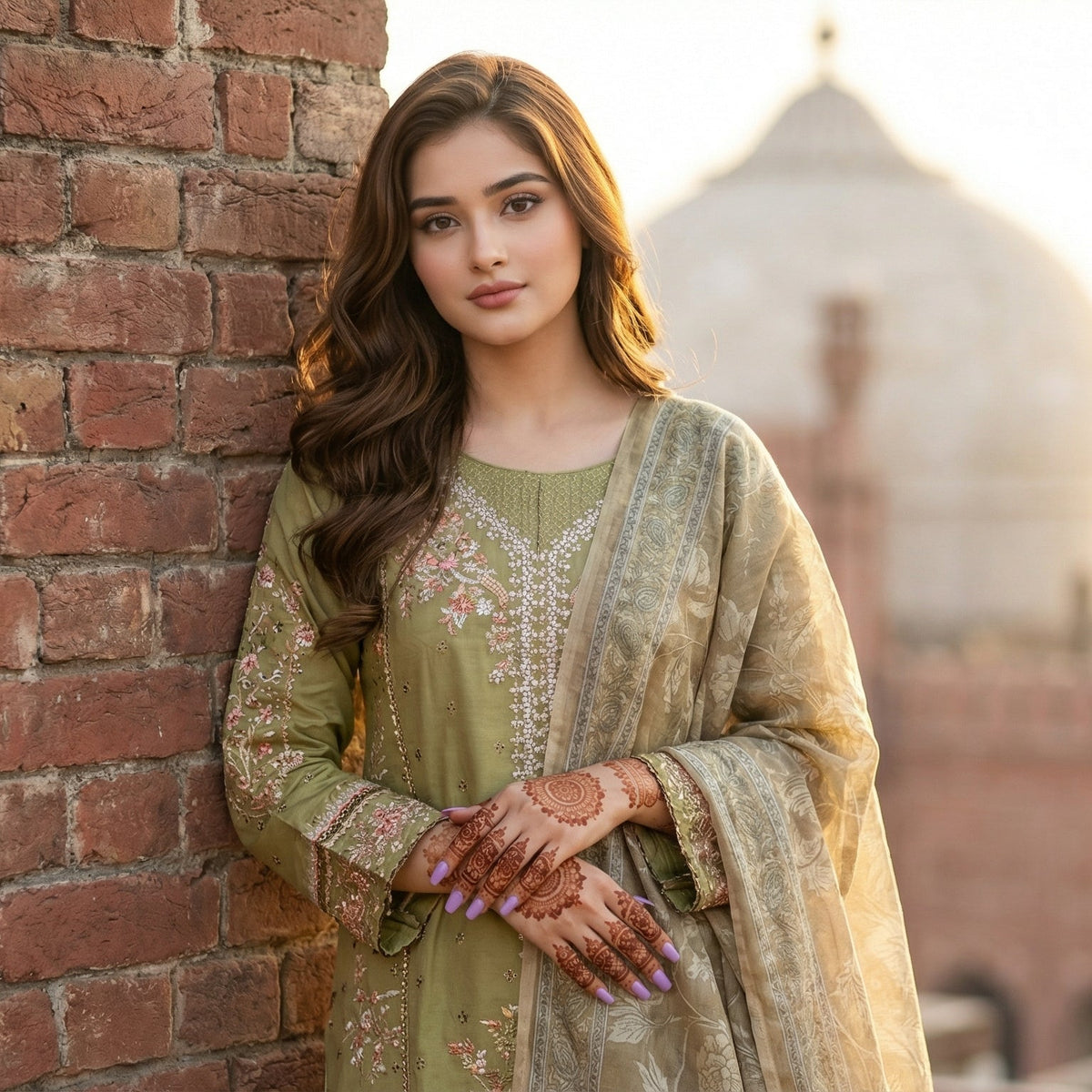 Zeenat-e-Bagh | Embroidered 3-Piece Cotton-Lawn