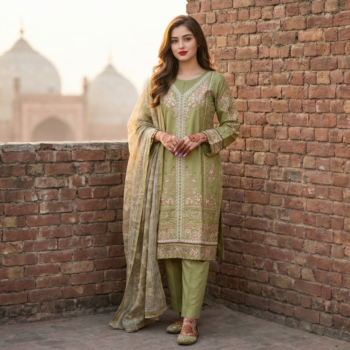 Zeenat-e-Bagh | Embroidered 3-Piece Cotton-Lawn