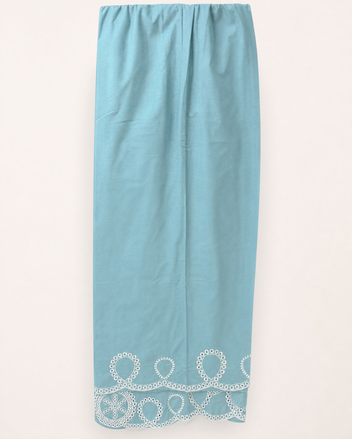 Sea Green Winter Cotton Embroidered Kurti – Stitched Casual Kameez for Women
