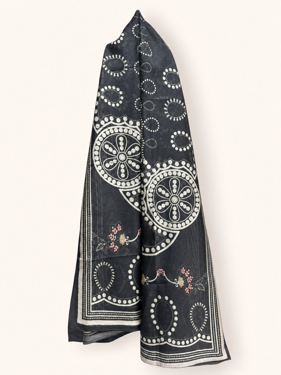 Black Winter Cotton Embroidered Kurti – Premium Stitched Casual Kameez